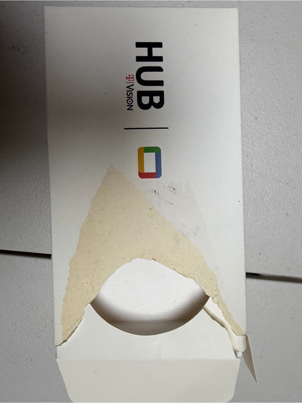 HUB Vision Box with Color Logo - White